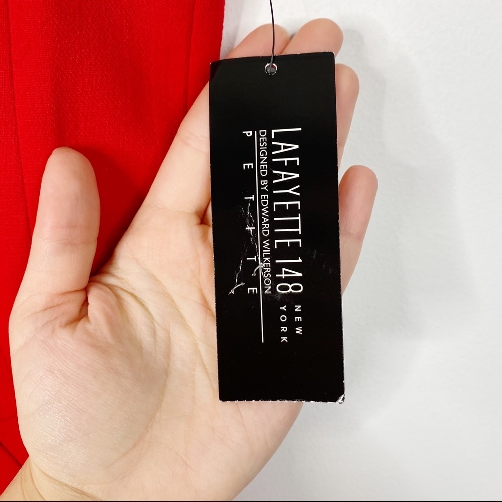 Lafayette 148 New York Red Mini Career Dress - Picture 7 of 9